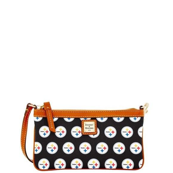 Pittsburgh Steelers Dooney & Bourke Large Slim Wristlet - Picture 1 of 8
